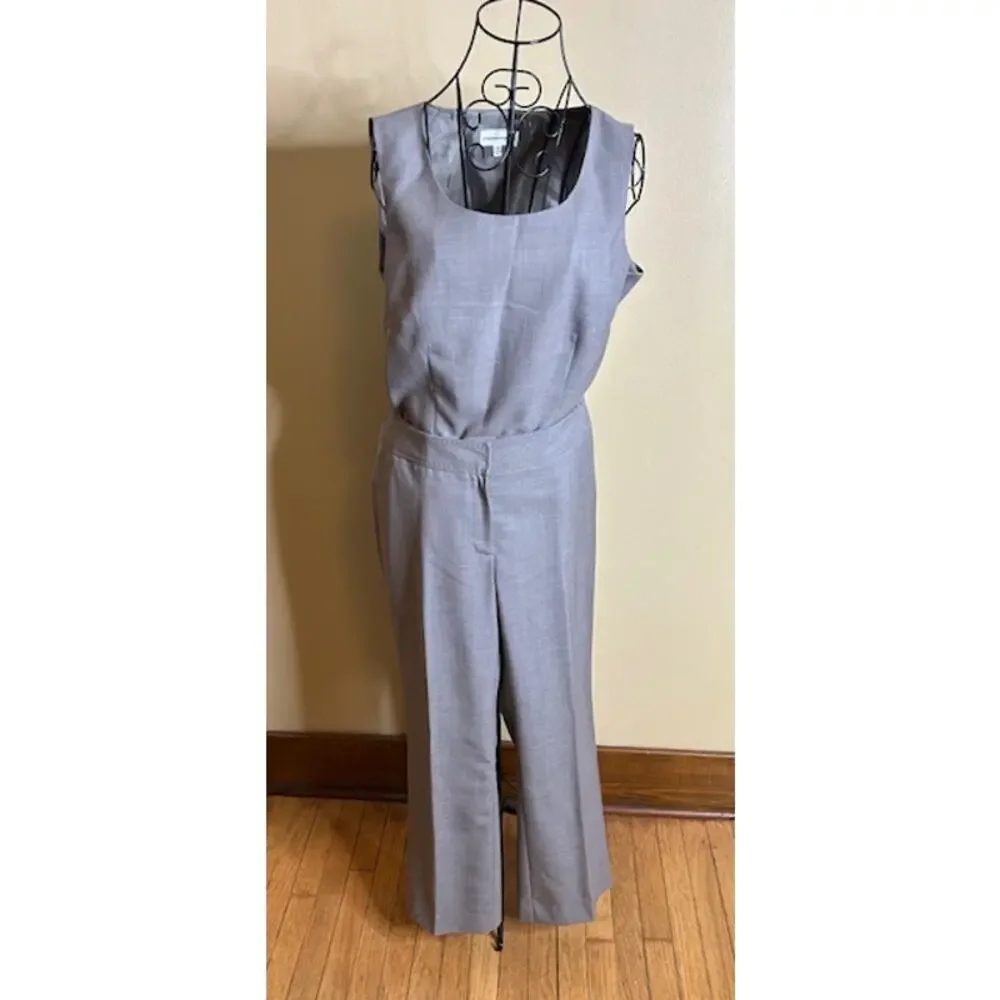 Jones New York 3-Piece Pantsuit Women’s 10 Blazer Top Pants - Picture 2 of 11
